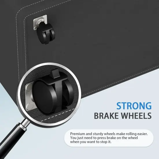 75L Rolling Laundry Hamper with Wheels, Collapsible & Waterproof Laundry Hamper, Mobile Clothes Hamper, Storage Laundry Bins with Handles for Laundry Room, Bedroom, Bathroom & Dorm {3}