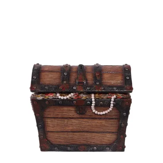 Small Pirate Treasure Chest Statue {1}