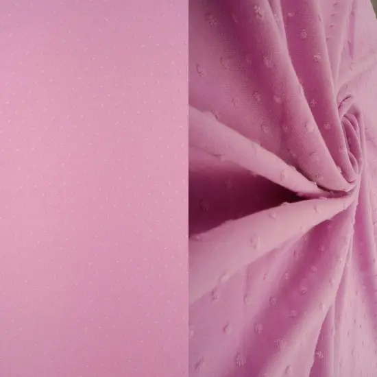 Knit Jacquard Swiss Dot Fabric 1 Yard Stretch Textured Lightweight 58/60" Wide HT. Grey {5}