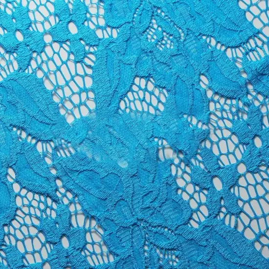 Blossom Lace Fabric 4-Way Stretch Nylon Spandex 58/60" Wide for Apparel & Accessories Black {5}