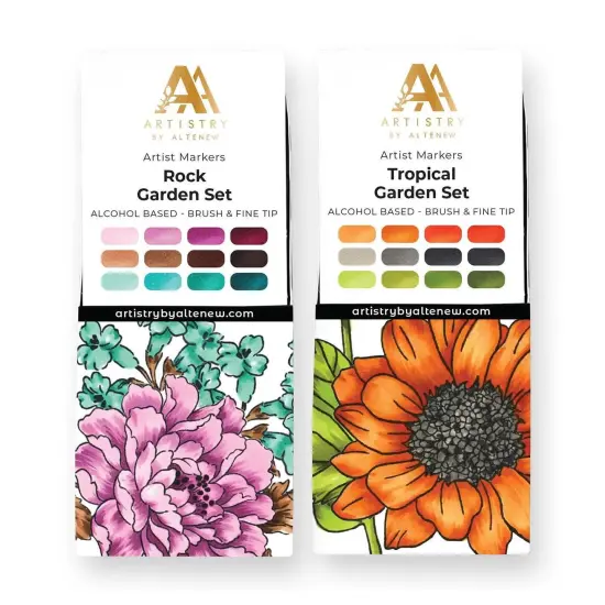 Garden Love 24 Artist Alcohol Markers Bundle {1}