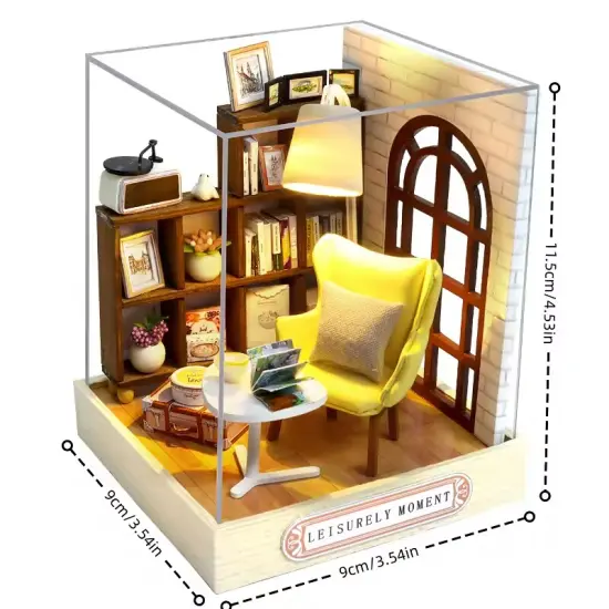 Leisurely Moment Dollhouse Kit - Miniature Wizardi Roombox Kit {2}
