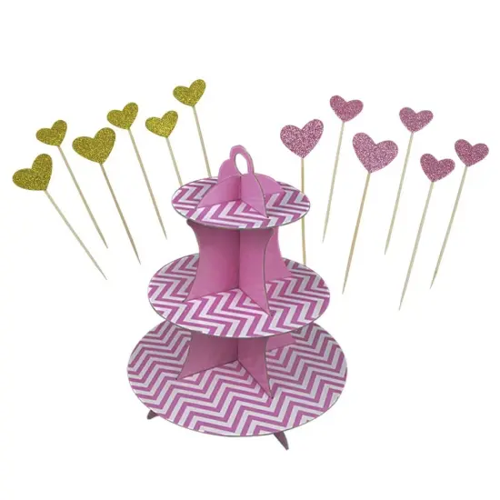 Girl Baby First Birthday Party Anniversary Decoration Set Kit in Pink {4}