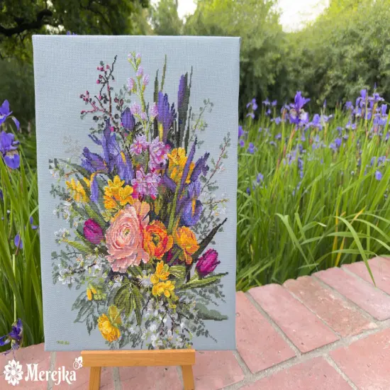 Garden Awakening K-271 Counted Cross-Stitch Kit {2}