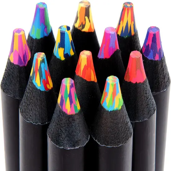 12 Rainbow Colored Pencils {1}