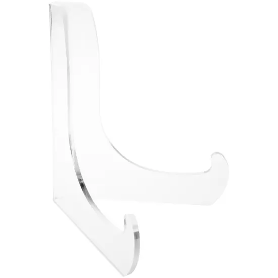 Plymor Clear Acrylic 60-Degree Angle Easel With Deep Support Ledges, 7.5" H x 7" W x 5.75" D {1}