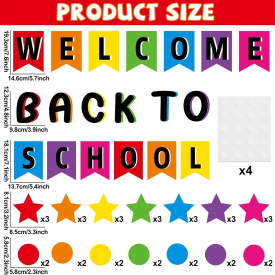 Welcome Back to School Bulletin Board Decorations Set {2}