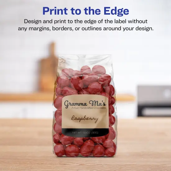 Avery Kraft Brown Arched Square Labels with Sure Feed, 2" x 2-3/16" {3}