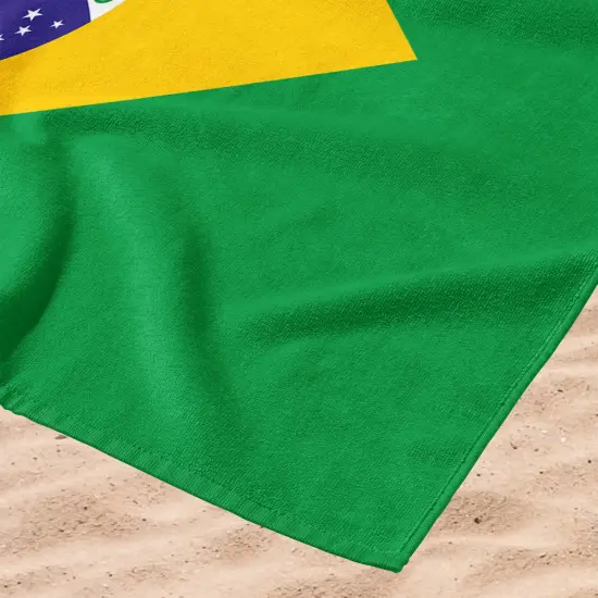 Country Flag Beach Towel Brazil {5}