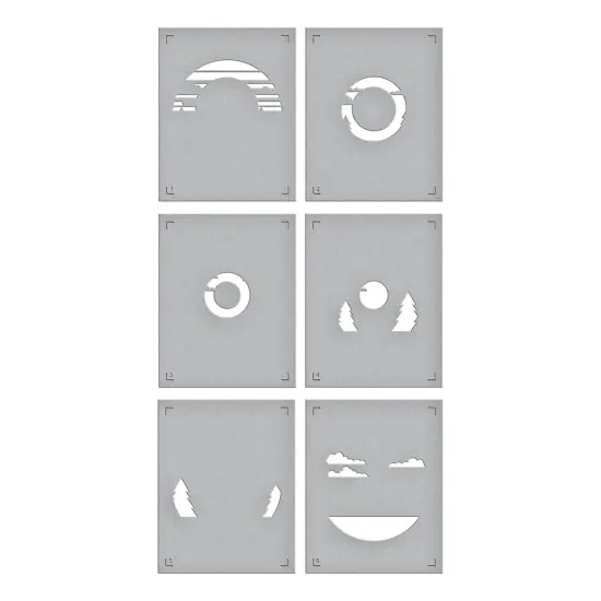 Spellbinders Stencil By Mindy Eggen-Scenic Drive, Classic Road Legends {3}