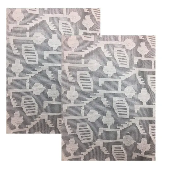 1 Yard Organza White on White Print Fabric for Bridal & Couture 44/45 Inch Wide {4}