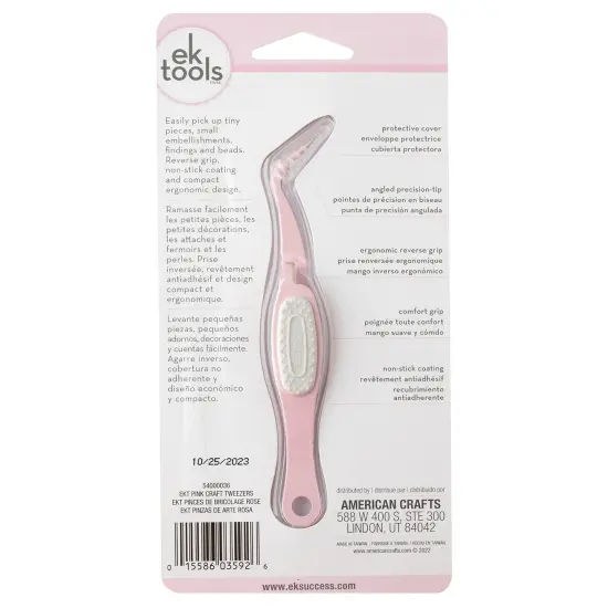 EK Success Craft Tweezers-Pink {4}