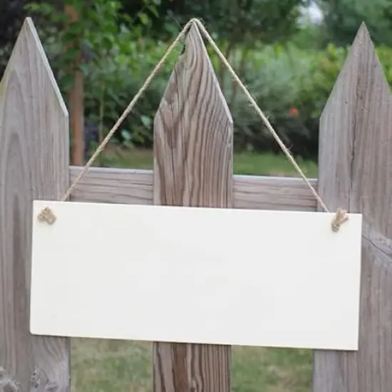 4 Pcs Unfinished Wood Sign Blank Hanging Wooden Plaque DIY Craft-3.93x7.87 inch {2}