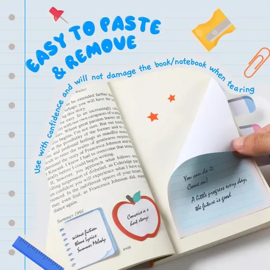 Blackboard Sticky Notes Set (Blue Background) {3}