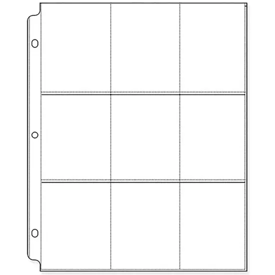 We R Ring Photo Sleeves 8.5"X11" 10/Pkg-Baseball Card {2}