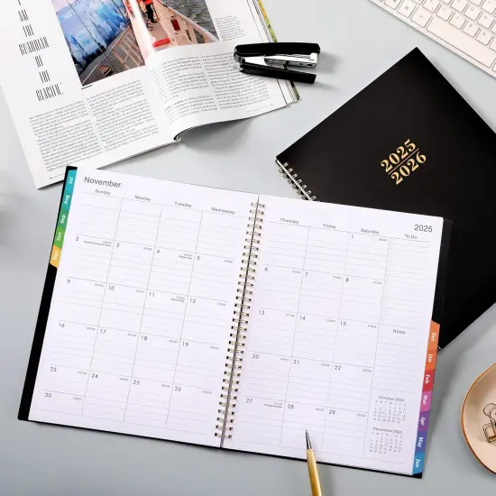 2025-2026 Academic Planner - 9"x11" - Black {2}