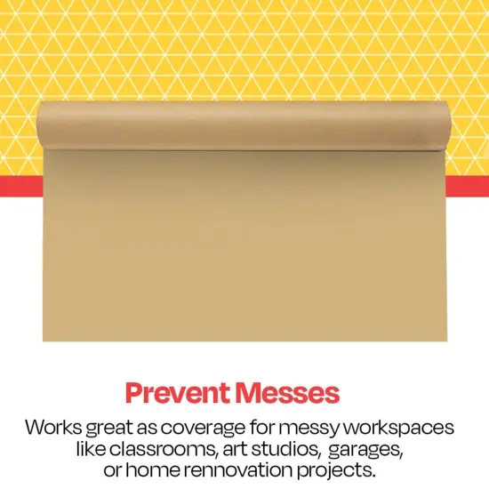 School Smart Butcher Kraft Paper Roll, 50 lbs, 18 Inches x 1000 Feet, Brown {5}