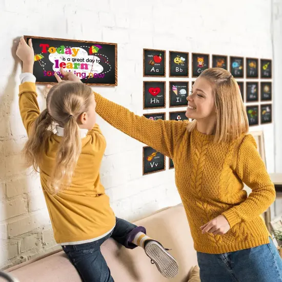 58 Pieces Educational Preschool Cards Kids Early Learning Poster Alphabet Number {4}