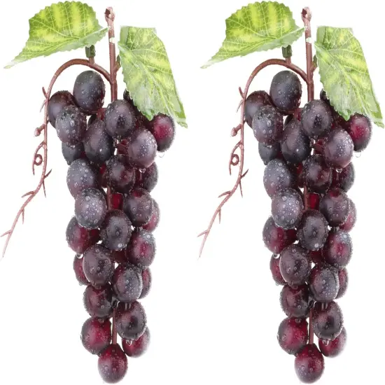 2PCS Purple Grapes - Fake Fruit {1}