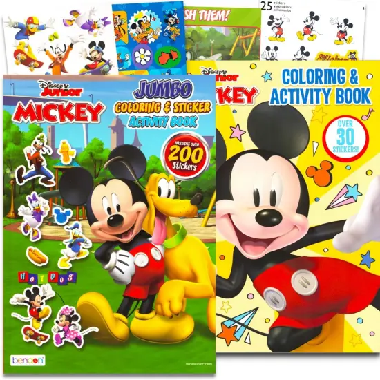 Mickey Activity Book with 200+ Stickers Plus Mickey Coloring Pages {1}
