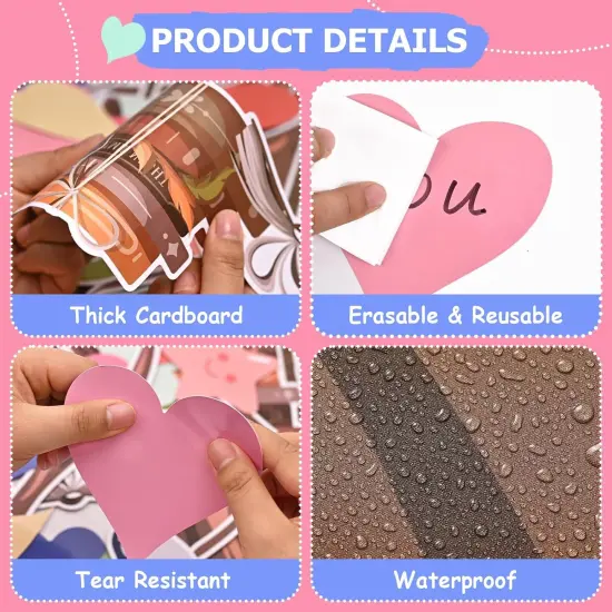 91Pcs Classroom Heart Tree Bulletin Board Decorations Set {4}