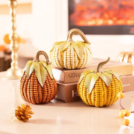 3 Artificial Corn Fall Decorations {2}