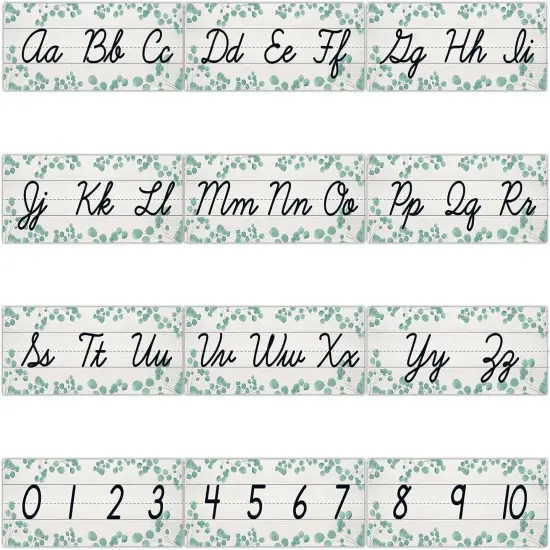 12 Pieces Alphabet Line for Classroom Wall Cursive {1}