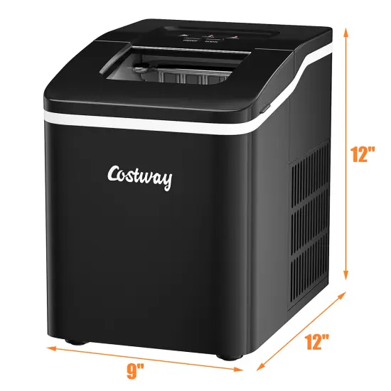 Costway Portable Ice Maker Machine Countertop 26Lbs/24H Self-cleaning w/ Scoop {2}