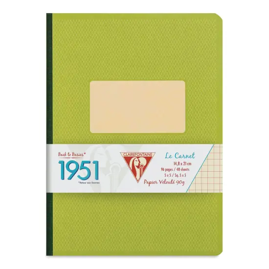 Clairefontaine 1951 Clothbound Notebook - A5, Green {1}