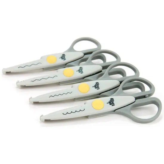 Decorative Scissors 5.5" 4/Pkg-Deckle, Wave, Scallop & Zigzag {3}