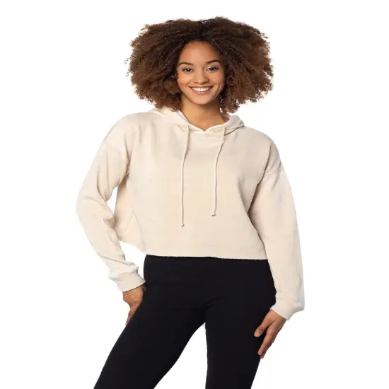 chicka-d &reg; Burnout Campus Hooded Sweatshirt OATMEAL {1}