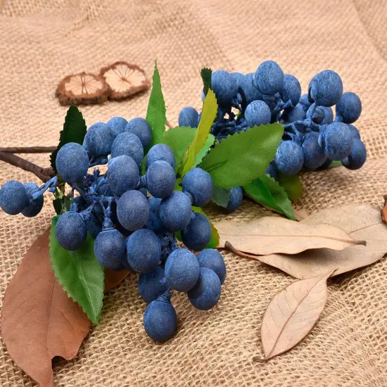 Artificial Blueberries 4 Pieces - (Blue) {3}
