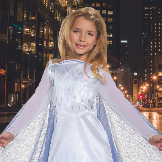 Elsa SEA Classic Frozen Queen Costume for Toddler Girls Halloween Dress {2}