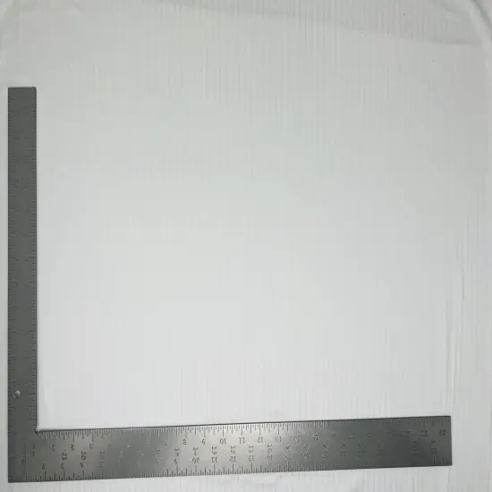 1 Yard 8x4 Yummy Rib Knit Solid Fabric Soft Stretchy Polyester 54"-56"Inch Width White {1}