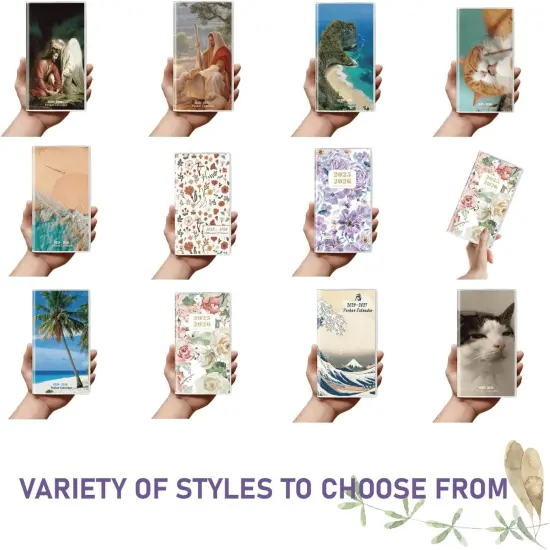 Pocket Calendar Planner 2025-2026 - 3.7" x 6.7" (Wildflower) {5}