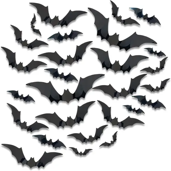 120PCS Halloween Bats Decoration {5}