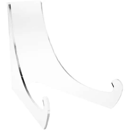 Plymor Clear Acrylic Flat Back Easel With Extra Deep Support Ledges, 10" H x 9.25" W x 12.5" D {1}