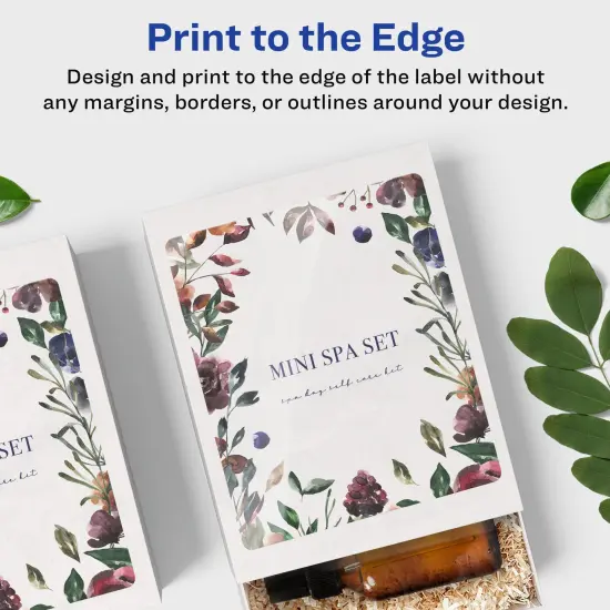 Avery Glossy Clear Rectangle Labels with Sure Feed, 4" x 3-1/3" {3}