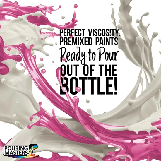 Pouring Masters Wild Rose Magenta Ready to Pour Acrylic Pouring Paint - Premium 32-Ounce Pre-Mixed Fluid Acrylic Paint - Fluid Art Supplies for Canvas, Wood, Paper, Tile & Rocks {2}