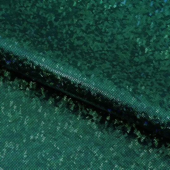 Shattered Glass Foiled Spandex Fabric Lime/Gold {6}