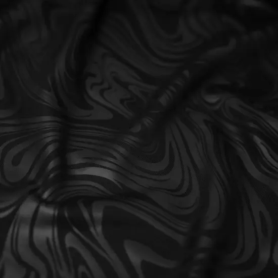 1 Yard Marble Foil Printed Nylon Spandex Superflex Fabric 36" x 59/60" Navy/Matte Navy {2}