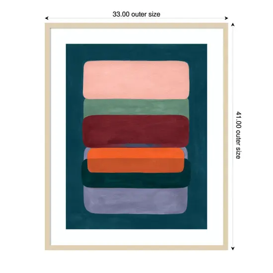 Layered Cake II by Grace Popp Wood Framed Wall Art Print {4}