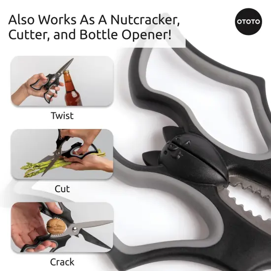 Elizabat Kitchen Scissors - Goth Cute Bat Kitchen Shears, Gothic Scissors Utensils - Cute Gadgets {5}