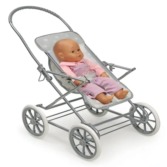 Badger Basket Just Like Mommy 3-in-1 Doll Pram/Carrier/Stroller Gray/Dot {6}