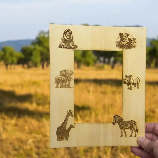 African Safari Animals 8x10 Photo frame insert for 5x7 Picture (FRAME NOT INCLUDED) {7}