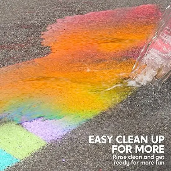 75 Pcs Sidewalk Chalk Set in 15 Packs, 5 Colors, Non-Toxic Jumbo Washable Chalk for Toddlers 1-3, Painting for Outdoor Art, School Supplies, Classroom Must Haves {3}