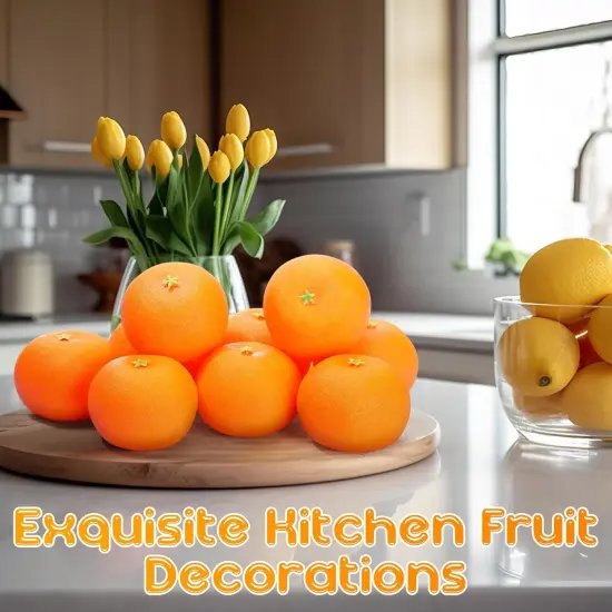 24 Pcs Fake Oranges for Decoration {4}