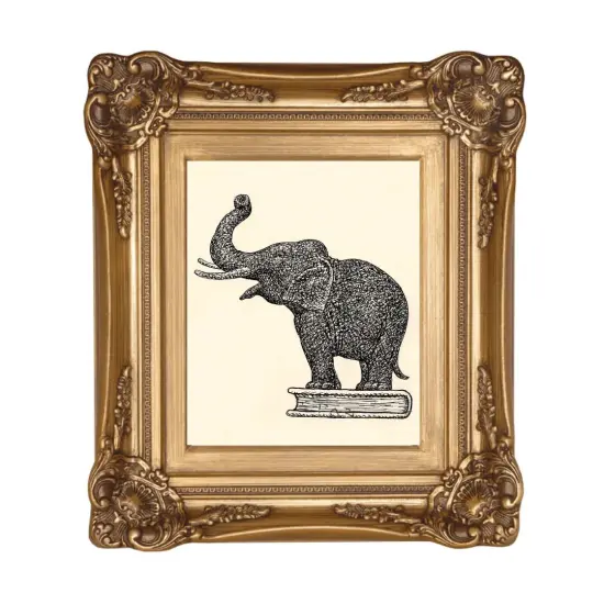 Gold Ornate Antique Picture Frame {1}