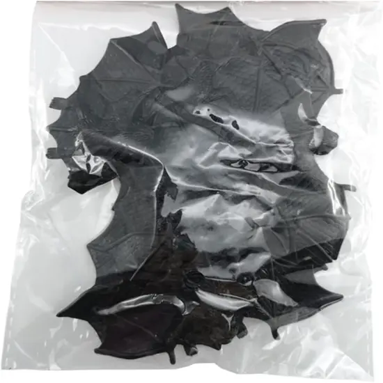 10 Pieces Fake Bats Wall Decor - Black {5}