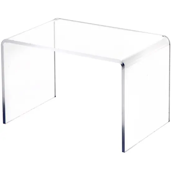 Plymor Clear Acrylic Small Rectangular Display Riser, 5" H x 7.5" W x 5" D (3/16" thick) {1}